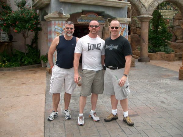 Rick, Jas & Fred at Universal Studios in Orlando