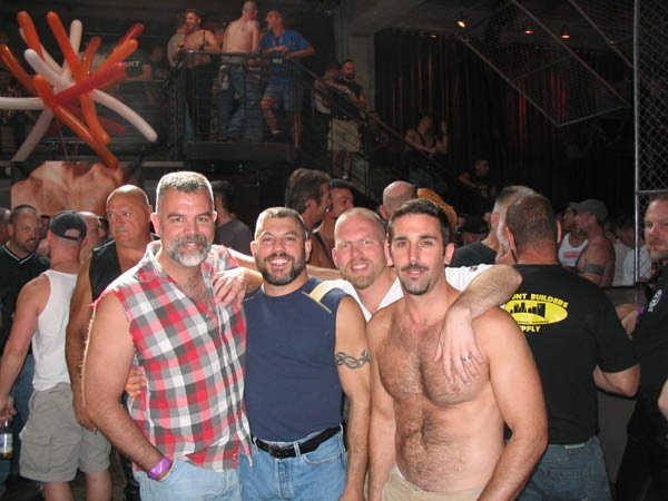 Rick, Daniel, David & John at BigMuscle Party - SFr - Sept 2005