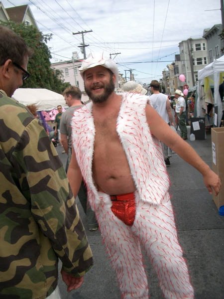 Scott shows that fur is still in fashion at Castro Street Fair
