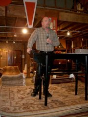Dave presents on behalf of REAL BAD XVI at AEF fundraiser