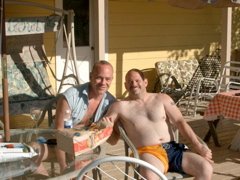Fred & Don at the Lazy Bear  House