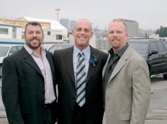 With Mark before his wedding