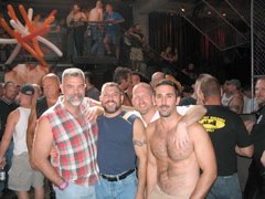 Rick, Daniel, David & John at BigMuscle Party - SFr - Sept 2005