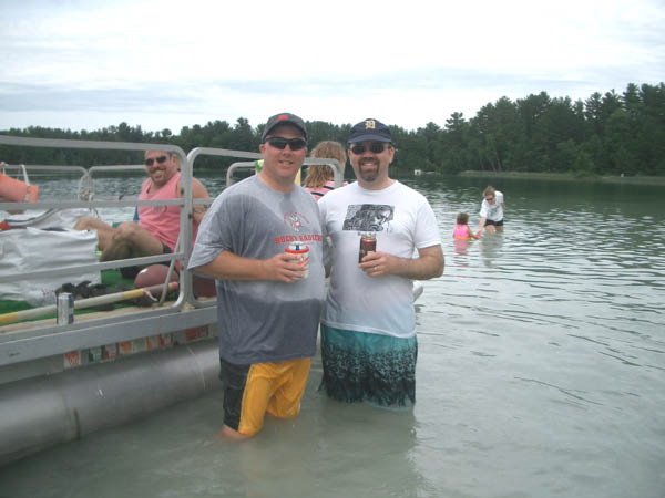 Dave's brothers Kurt and Eric are all wet