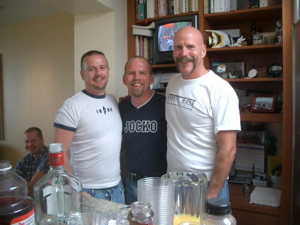 at Paul's house for Pride Brunch