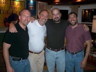 With friend Bob & John